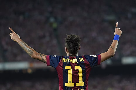 Neymar da Silva Santos Jr, Neymar, soccer clubs, FC Barcelona, HD wallpaper HD wallpaper