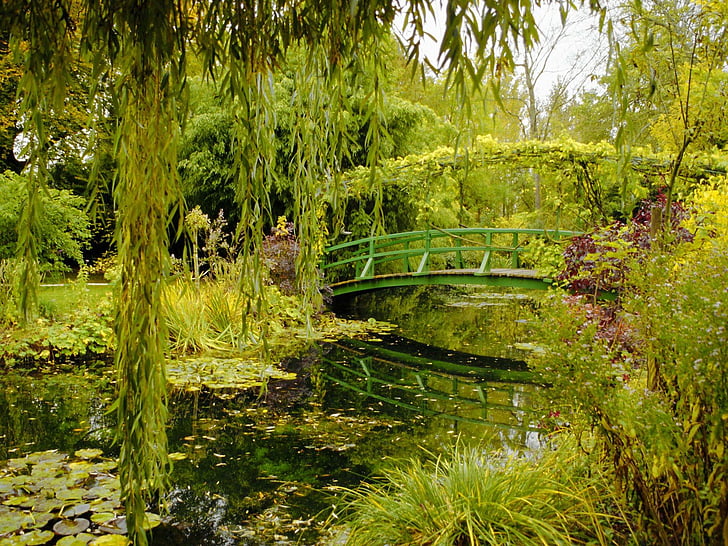 프랑스, 정원, 지베르니, 모네, 자연, 노르망디, HD 배경 화면
