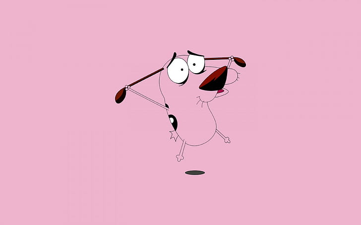 courage the cowardly dog, dog backgrounds, art, HD wallpaper
