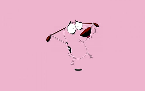 courage the cowardly dog, dog backgrounds, art, HD wallpaper HD wallpaper