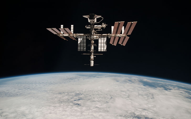 Stasiun Luar Angkasa Internasional, ISS, ruang, Wallpaper HD