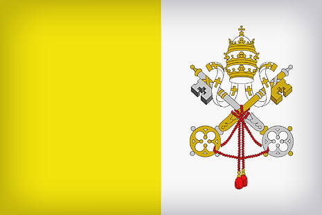 Flags, Flag of Vatican City, Flag, HD wallpaper HD wallpaper