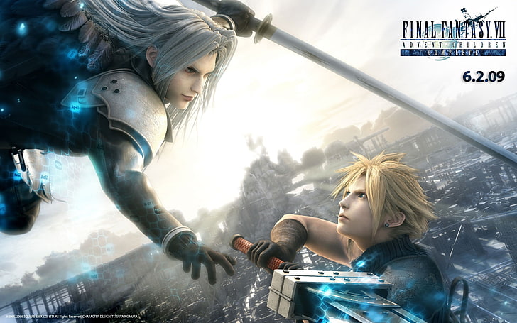 Final Fantasy VIII Адвент дети Sephiroth Cloud Strife 1920x1200 Видеоигры Final Fantasy HD Art, Sephiroth, Final Fantasy VII Advent Children, HD обои