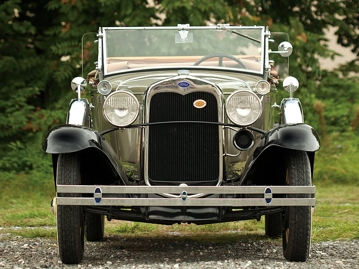 1930, 40di, ford, model a, retro, roadster, HD wallpaper