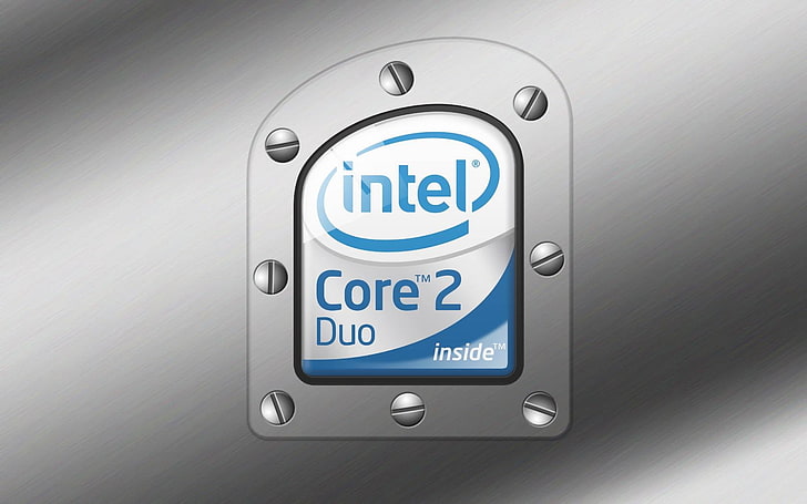 Новый Intel Core 2, значок Intel Core Duo 2, компьютеры, Intel, логотип, компьютер, HD обои
