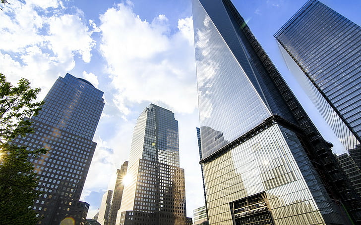 fotografia, edilizia, urbano, città, grattacielo, One World Trade Center, New York City, Sfondo HD