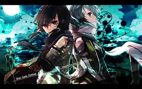 Affiche en ligne Gun Gale, Sword Art Online, Asada Shino, Gun Gale Online, Fond d'écran HD HD wallpaper