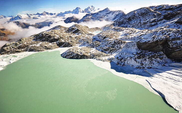 mountains, lake, New Zealand, Lake Wakatipu, HD wallpaper