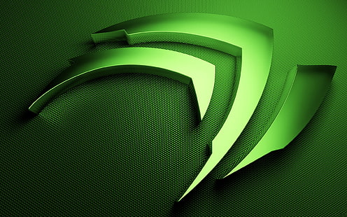 logo, Nvidia, technology, GPUs, computer, metal, HD wallpaper HD wallpaper