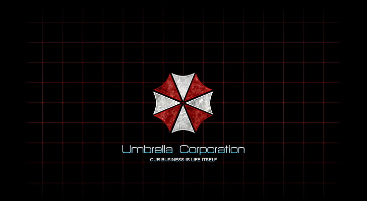 Umbrella Corp., sovrapposizione di testi di Umbrella Corporation, film, altri film, società ombrello, malvagio residente, Sfondo HD