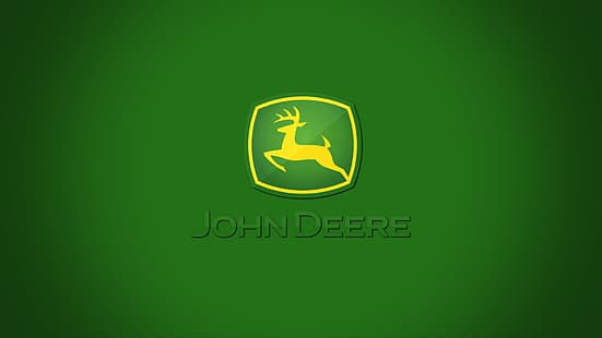 logo, John Deere, Ingeniería mecánica, Deere and Company, Fondo de pantalla HD HD wallpaper