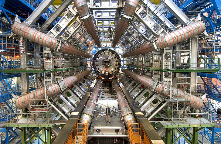 Künstlich hergestellter, großer Hadron Collider, HD-Hintergrundbild