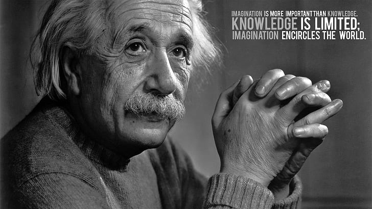 Алберт Айнщайн, цитат, HD тапет