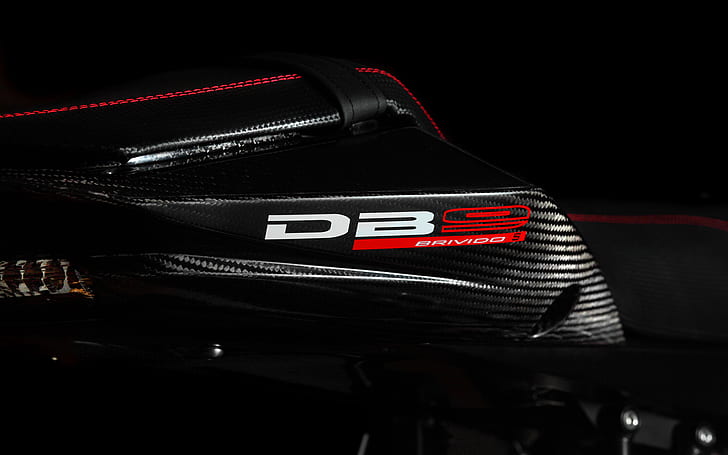 Bravido DB9 Carbon Fiber Black HD, svart, röd och grå db9 textil, svart, cyklar, carbon, fiber, db9, bravido, HD tapet