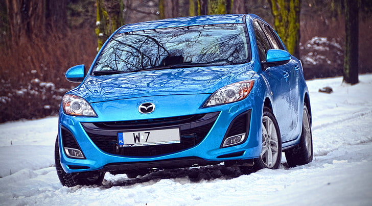 Mazda 3 - Winter Time, Cars, Mazda, Winter, HD wallpaper