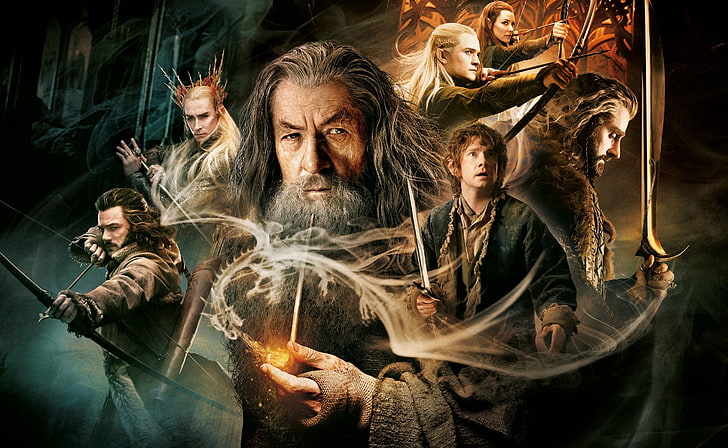The Hobbit The Desolation of Smaug, Lord of the Ring тапет, Филми, Хобитът, HD тапет