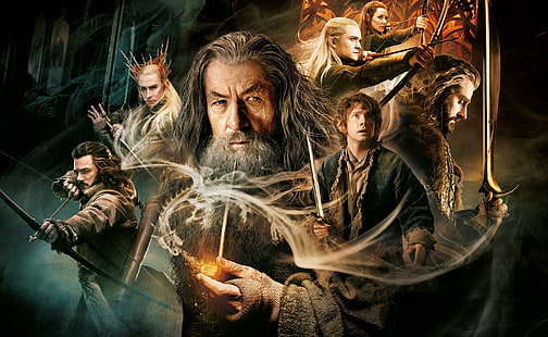 The Hobbit The Desolation of Smaug, Lord of the Ring тапет, Филми, Хобитът, HD тапет HD wallpaper
