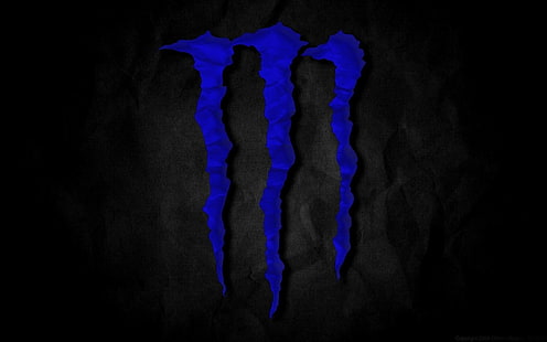 Monster Energy тапет, Продукти, Monster, Blue, Drink, Energy, HD тапет HD wallpaper