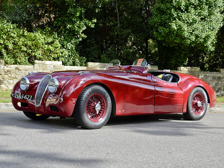 1950, alloy, jaguar, lt2, race, racing, retro, roadster, supercar, xk120, HD wallpaper