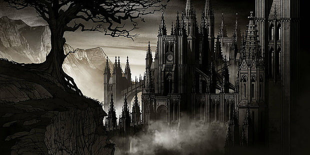 боевик, приключение, замок, castlevania, Темный, Дракула, фэнтези, Платформа, вампир, воин, HD обои HD wallpaper