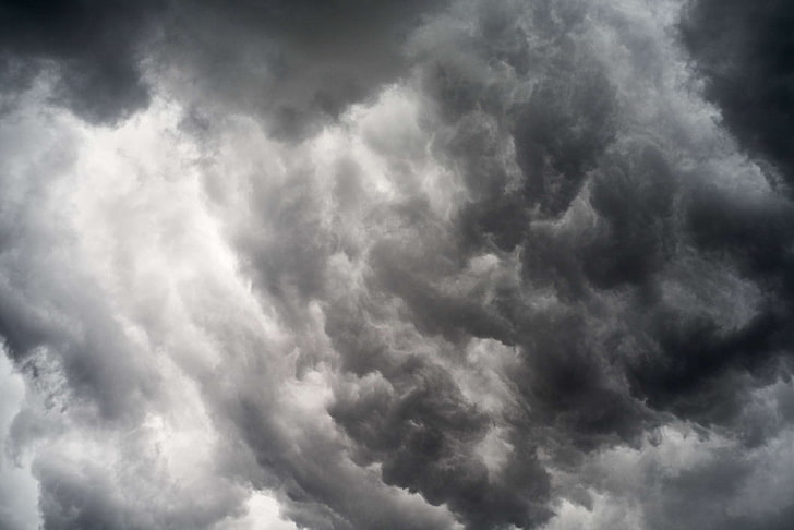 黒と白 雲 曇り 暗い雲 モノクロ 空 Hdデスクトップの壁紙 Wallpaperbetter