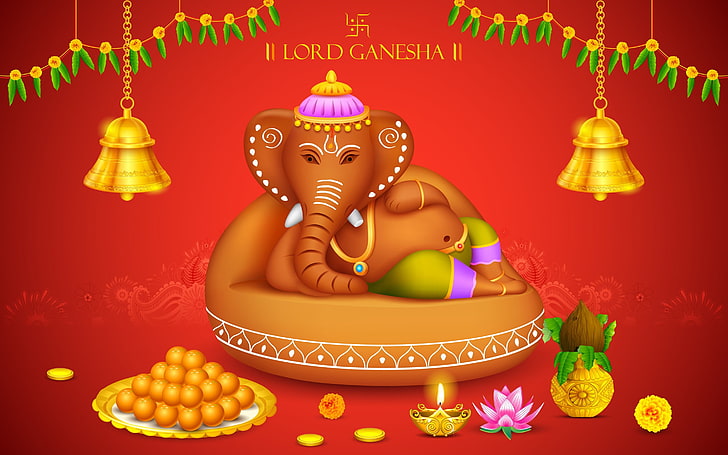 Ganesh Chaturthi Decoration HD wallpapers free download | Wallpaperbetter