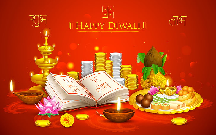 Happy Deepawali 2016, festivaler / helgdagar, Diwali, festival, semester, dekorationer, HD tapet