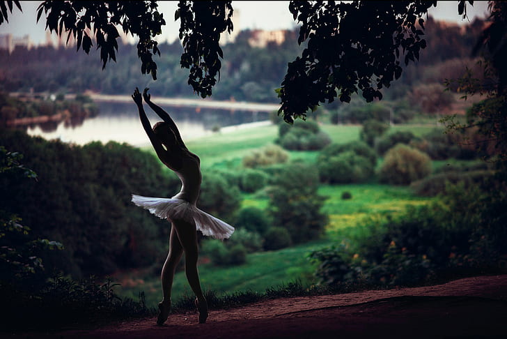 balerina, wanita, Wallpaper HD
