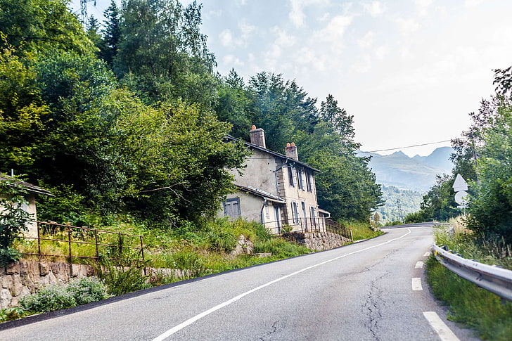 andorra, andorre, house, mountains, road, HD wallpaper