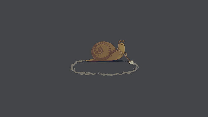 minimalistic snails Art Minimalistic HD Art , snails, minimalistic, HD wallpaper