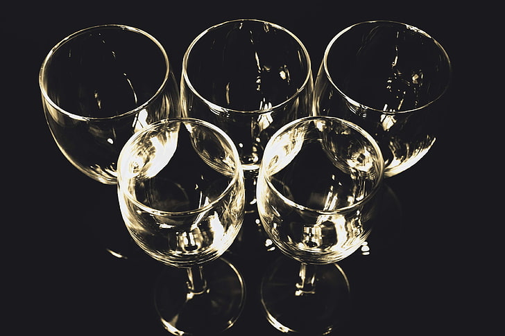 wine glasses, HD wallpaper