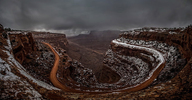 camino, cañón, Utah, camino sin fin, Shaffer Canyon, Fondo de pantalla HD