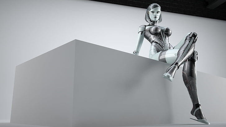 female robot illustration, Robot, Mass Effect, EDI, Susie, HD wallpaper
