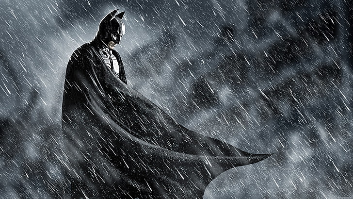 Poster Batman, Batman, the dark knight, rain, comics, dark knight,  superhero, Wallpaper HD | Wallpaperbetter