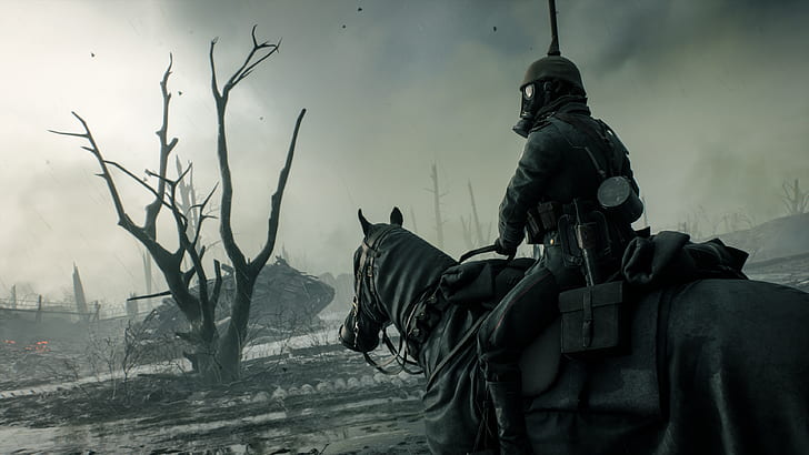 Schlachtfeld, Schlachtfeld 1, Pferd, Soldat, HD-Hintergrundbild