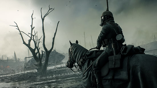 Battlefield, Battlefield 1, Horse, Soldier, Wallpaper HD HD wallpaper