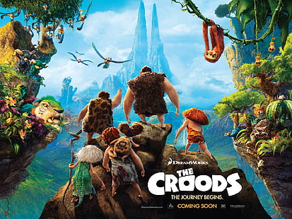 The Croods 2013 Movie HD Desktop Wallpaper 09、DreamWorks The Croodsデジタル壁紙、 HDデスクトップの壁紙 HD wallpaper