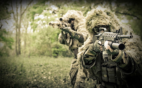 Airsoft International, fucile automatico nero, War & Army, Airsoft, guerra, esercito, soldato, Sfondo HD HD wallpaper