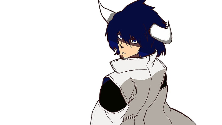 animierter Mann im Mantel mit weißen Hörnern 3D Wallpaper, Akame ga Kill!, HD-Hintergrundbild