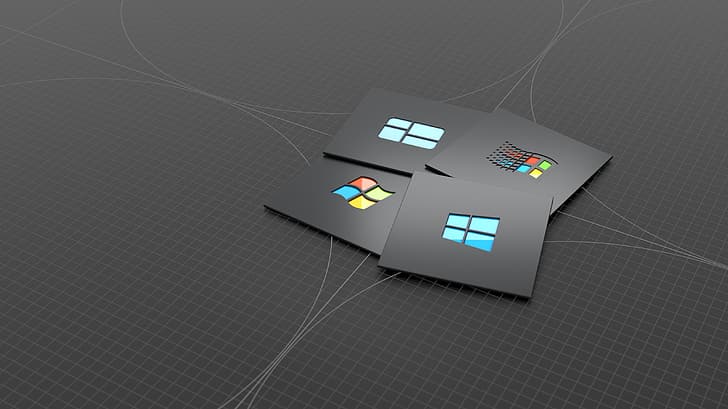 Windows 10, лого на Windows, Windows 7, HD тапет