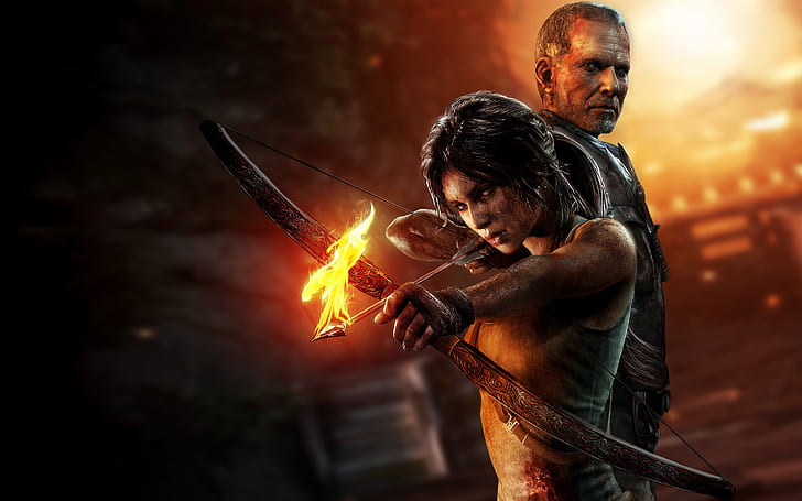 2013 Tomb Raider Game, женски герой на филм, гробница, raider, игра, 2013, HD тапет