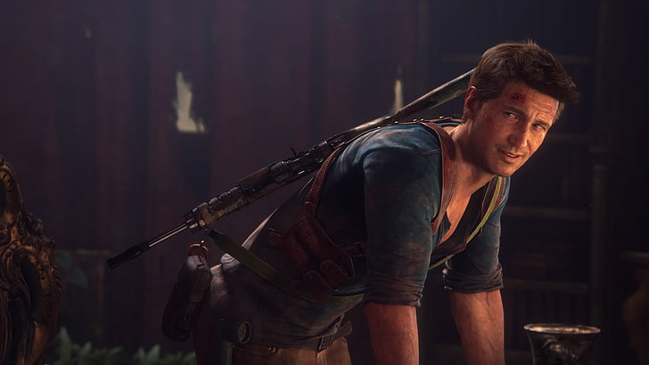 Uncharted 4: A Thief's End, Nathan Drake, видео игри, неизследван, HD тапет