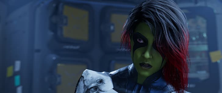 Guardianes de la Galaxia (Juego), personajes del juego, Gamora, Fondo de pantalla HD