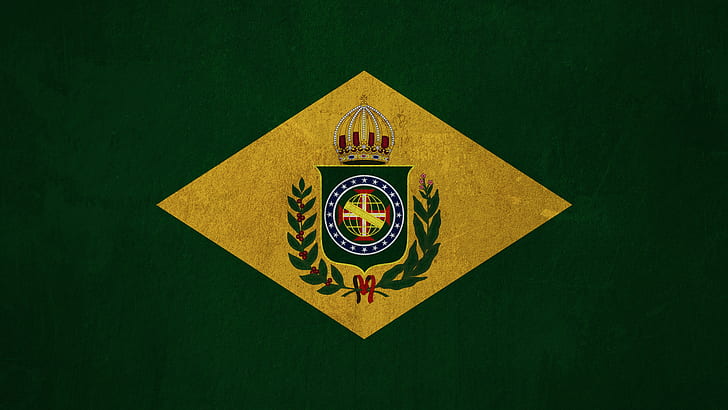 Brasile, bandiera, Sfondo HD