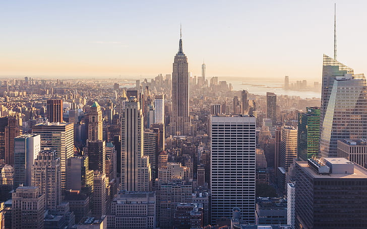 New York City Skyline 5K, Город, Йорк, Скайлайн, Новый, HD обои