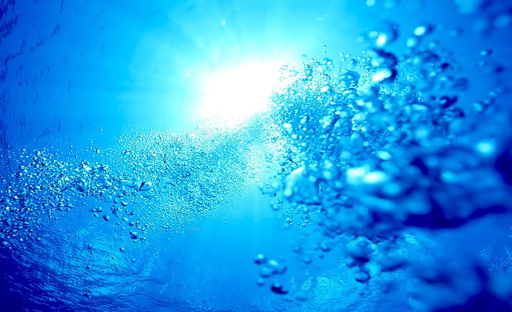Wasserblase, Meer, Blasen, der Ozean, die Welt, Unterwasser, Tauchen, HD-Hintergrundbild