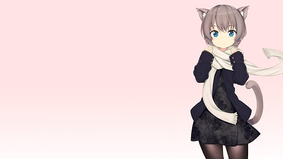 Anime, Anime Girls, Katzenmädchen, Nekomimi, originelle Charaktere, Tierohren, HD-Hintergrundbild HD wallpaper