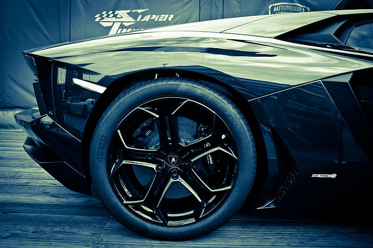 samochód, Lamborghini Aventador, Tapety HD