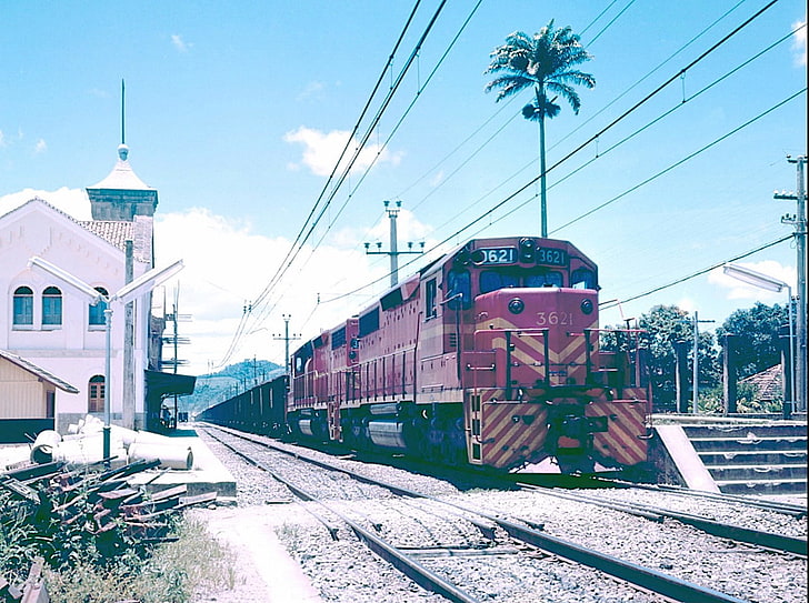 treno, R.F.F.S.A, locomotiva diesel, locomotiva, Sfondo HD