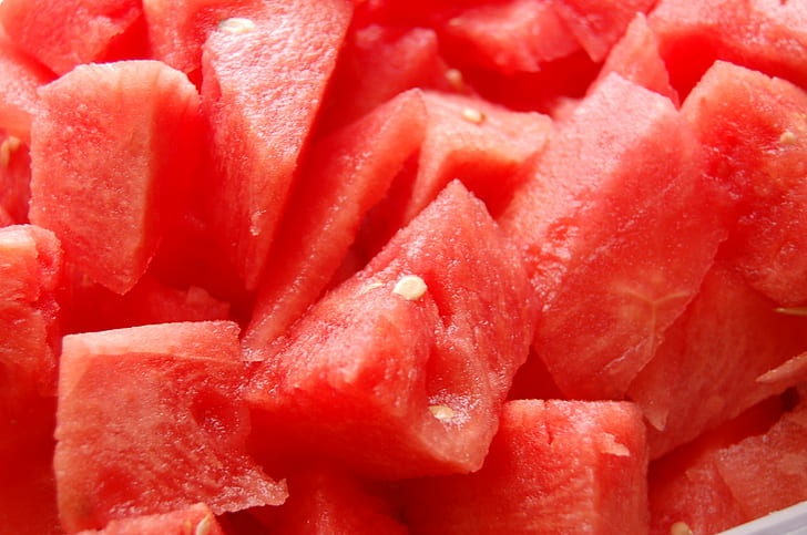 irisan semangka, semangka, semangka, buah, makanan, merah, matang, kesegaran, close-up, makan sehat, makanan vegetarian, irisan, organik, alam, Wallpaper HD